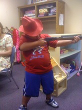 Buddy at almost 6 y/o in our play therapy room.