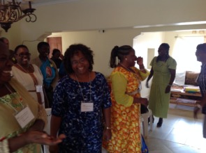 Central African women experiencing the fun of P.Ed