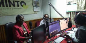Media outreach at Minto FM, Kenya