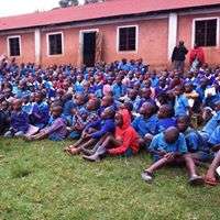 Gladys at school outreach on FGM and child abuse