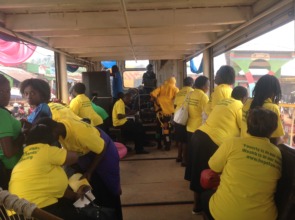 HFAW women in truck passing antiFGM messages