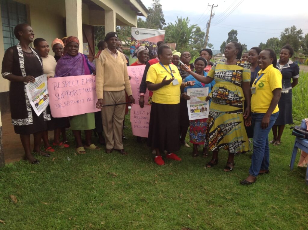 Media recording; women advocate for women's rights