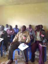 Men engaging in the Anti-GBV and Anti-FGM advocacy