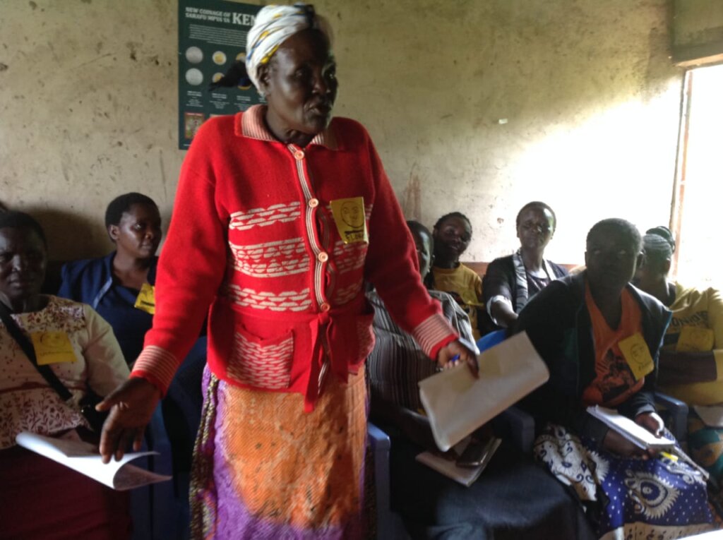 The lady urge women to speak up on their rights