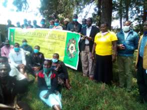 Girango residents with Gladys, HFAW CHHRP