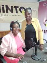(from left) Dr. Grace Mose and Nancy, presenter