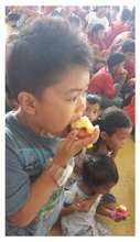 A Filipino Boy Eating An Apple 01