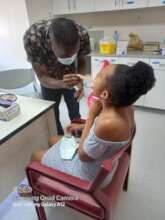 Dr Mphofu seeing patients at the Kudvumisa Clinic