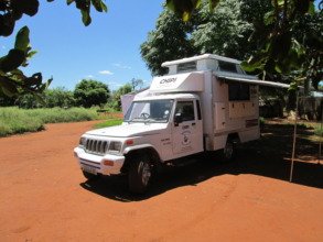 CHIPS mobile outreach set up in a community