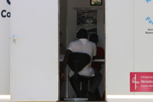 A cane worker being attended to