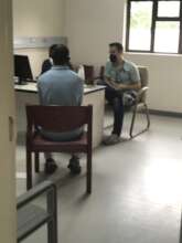 Dr Mphofu with student doctor