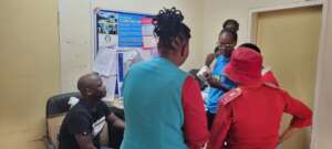 Nurses seeing patients