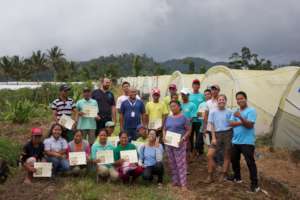 Participants at the closing ceremony