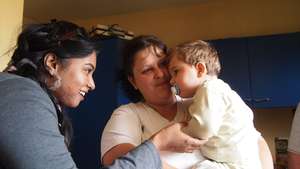 Our IBM consultants visiting supported family