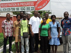 Students with Dr. Okantey
