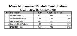 Monthly Patients Details