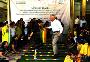 Games at Cup Kindergarten dedication ceremony