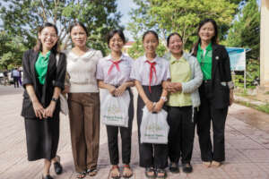 Scholarship recipients with PeaceTrees staff