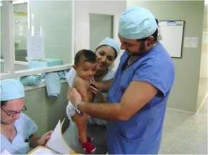 Surgeon and child