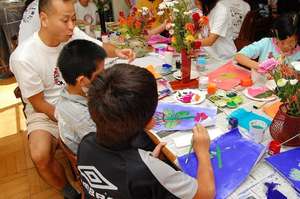 Art Lesson at Children's Home