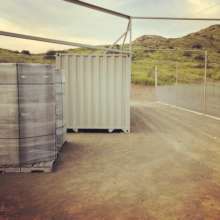 One side of the new aviary building