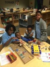 SLAM kids enjoying STEMtastic Wednesday!