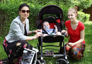 Teen Mom Nastya, her baby and mentor Svetlana