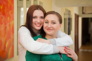 Fast friends now -- Elena and Vika!