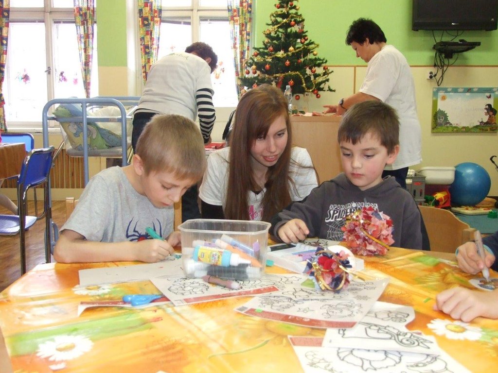 The art workshop on the Paediatric clinic