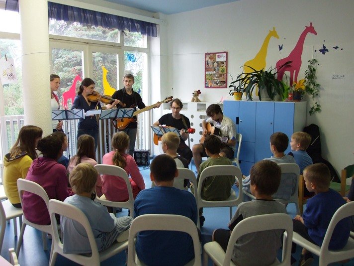 Group of young musicians, called Pro radost