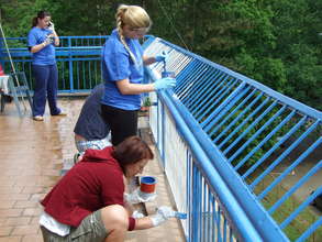Volunteer with the patient to walk