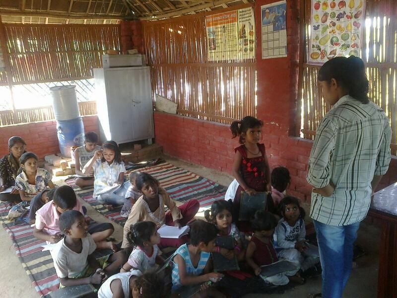 Provide non formal education to children in slums