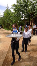 Learning and Practicing to become a Good Waiter