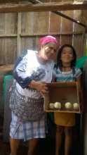 A mother and daughter working together