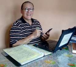 Jorge communicating with the SHI Nicaragua network