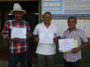 Geronimo Corrales receiving certificate.