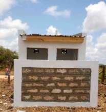 Newly completed girls' toilet