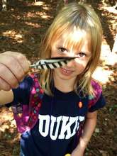 Look at this feather I found!