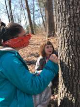 Kayley excited to see Nan meet her tree