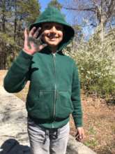 Jani used charcoal for hand decor