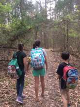 Going on a hike - Dalia sharing observations