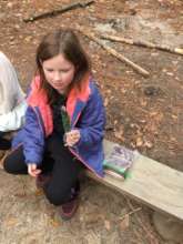Mary with the smudge she made and took home