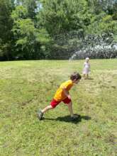 A cool game in the hot sun