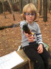 Tyler with his smudge asmoke