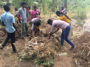 Make multiple layers of soil, hay, leaves and done