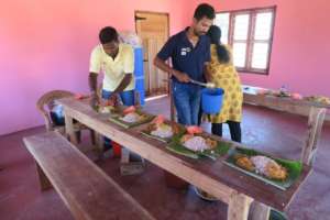 Lunch was made by the local people