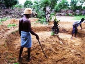 Digging the ground