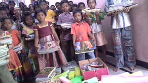 orphan children happy with education support