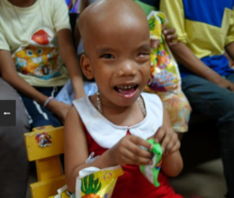 Cancer fighter, Jasmine, at SPMC