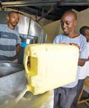 James depositing his milk